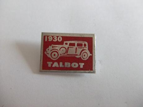 Talbot 1930 oldtimer rood